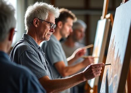 Clase de pintura para adultos